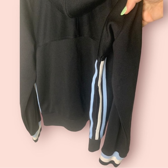 Adidas The Brand with 3 Stripes Women’s Jacket with Blue & White Stripes, Size L - Picture 3 of 6